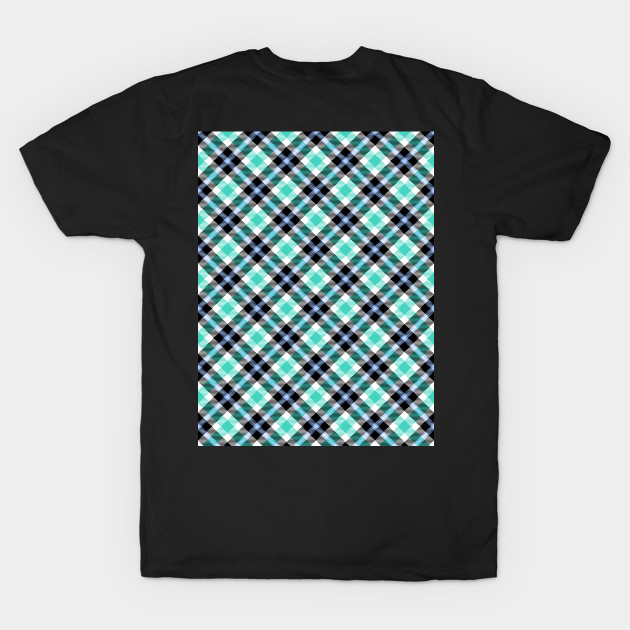 Green and blue plaid Pattern by MarjanShop